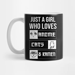 Just a girl who loves anime, cats, and ramen! Mug